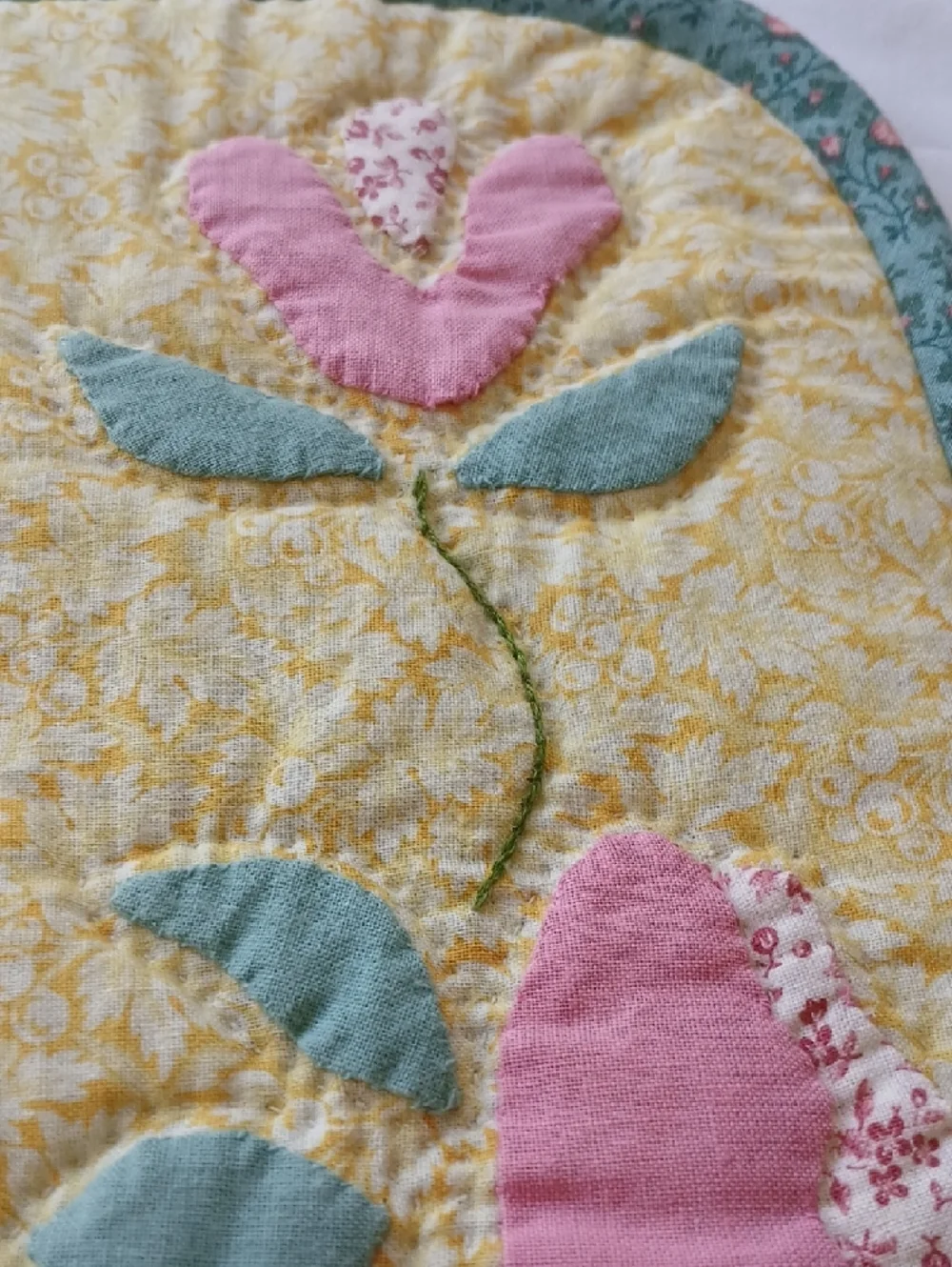 Handcrafted Quilted Reversible Placemats Set of 6